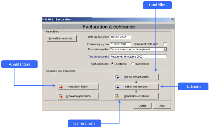 Facturation à échéance