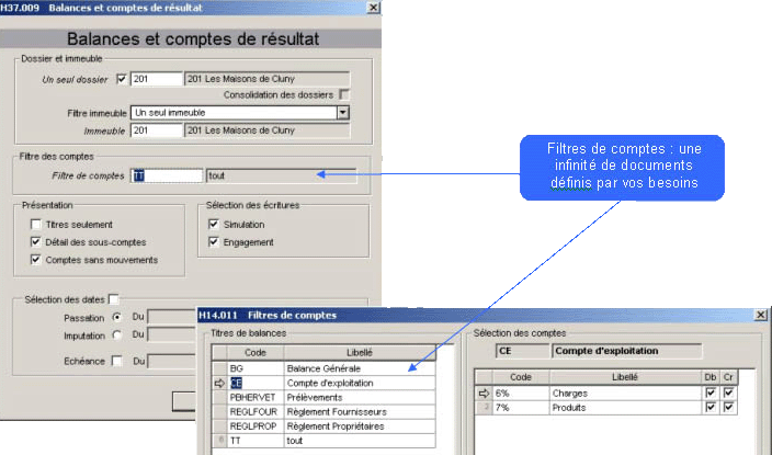 Balances et Comptes de résultats