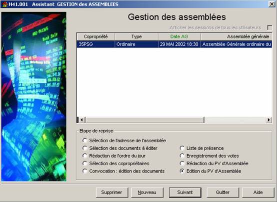 Gestion des assemblées générales